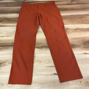 BLUFFWORKS Ascender Pants Tailored Fit Mens 32x 32 Rust Orange Performance